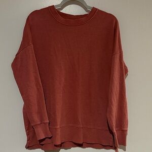 Aerie Oversized Crewneck Sweatshirt – Rust